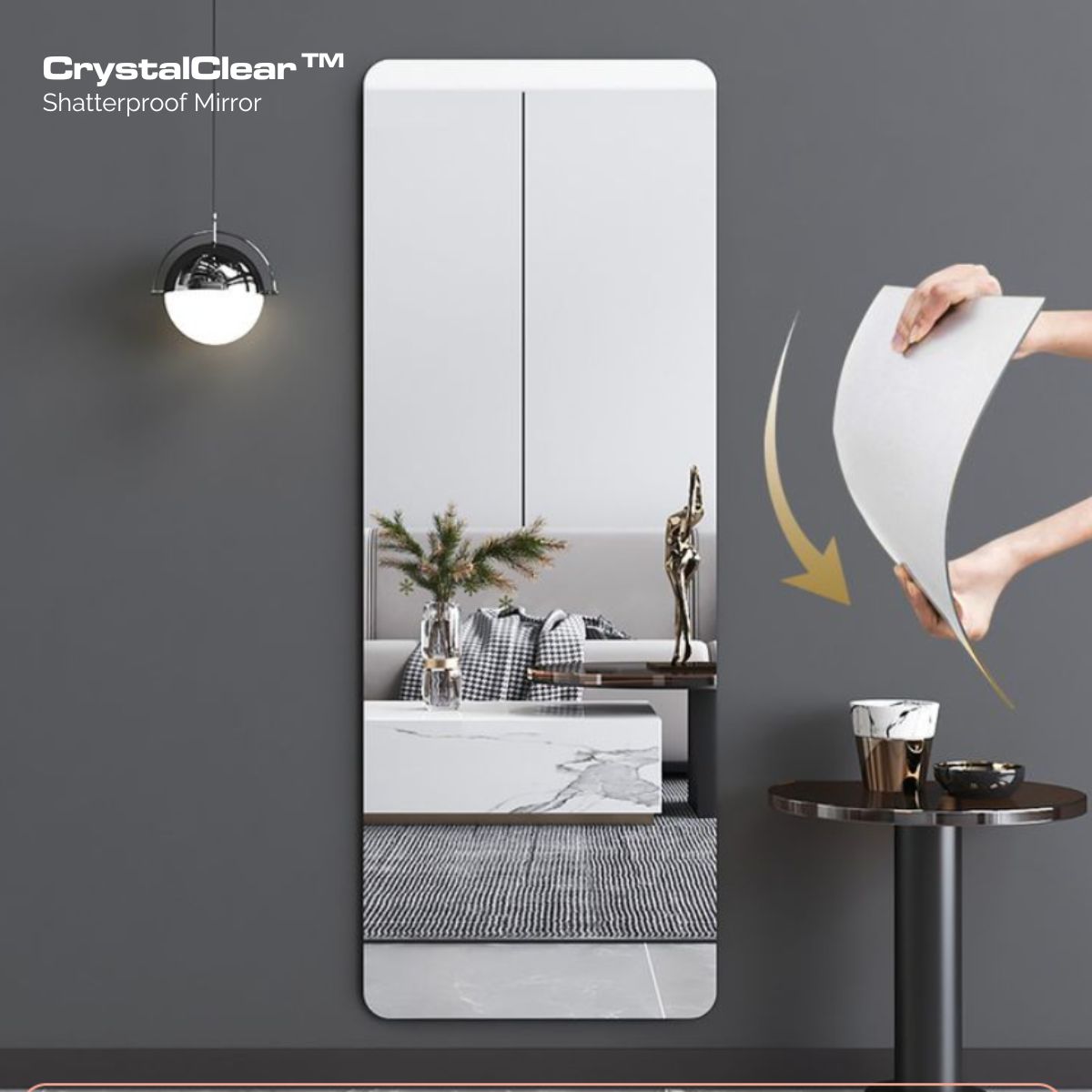 CrystalClear™ Shatterproof Mirror