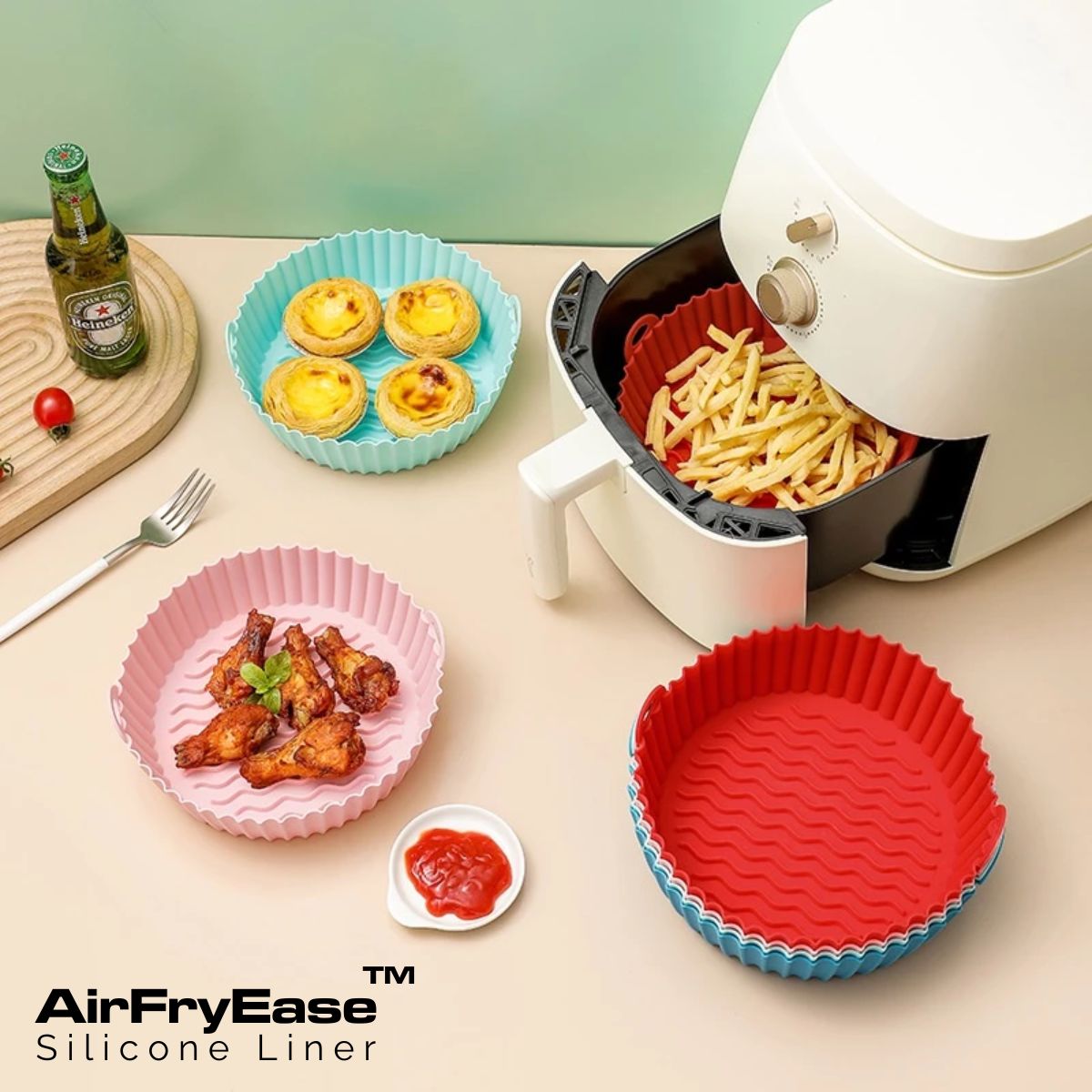 AirFryEase™ Silicone Liner