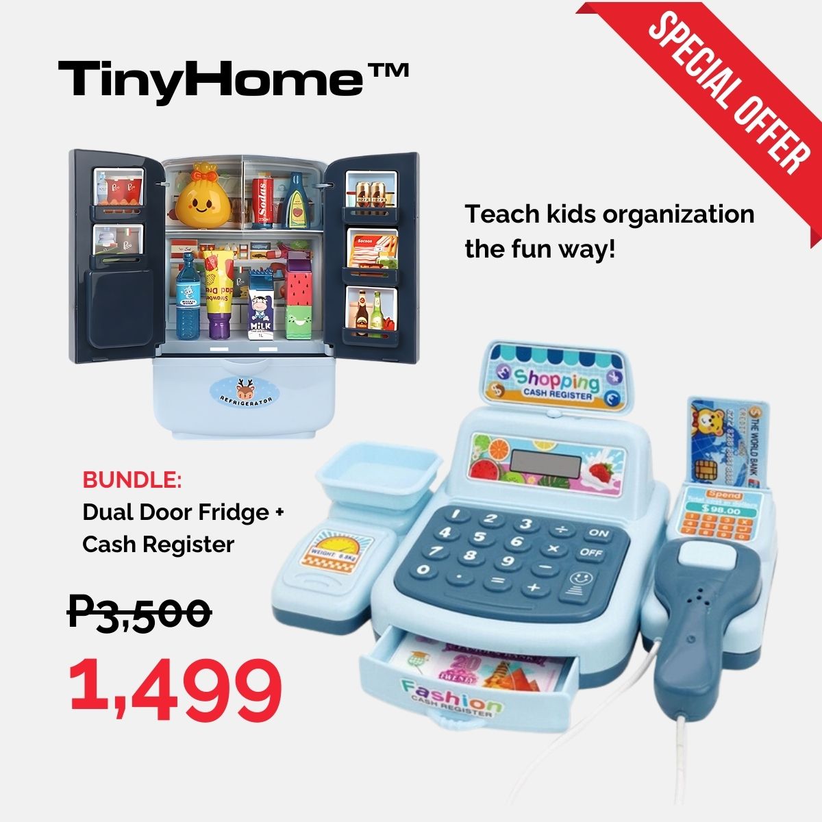 TinyHome™ Dual Door Fridge