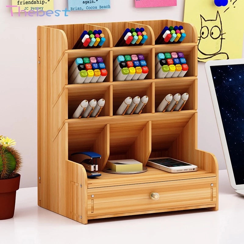 Ministax™ Wooden Desk Organizer
