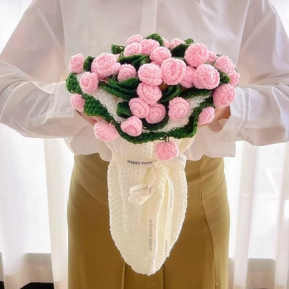 BlossomWrap™ Crochet Flower Bouquet Blanket