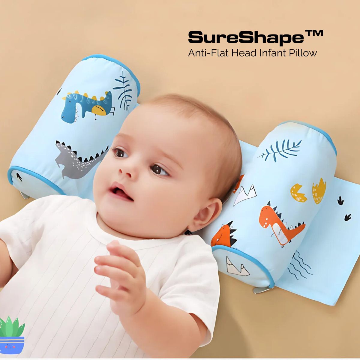 SureShape™ Anti-Flat Head Infant Pillow