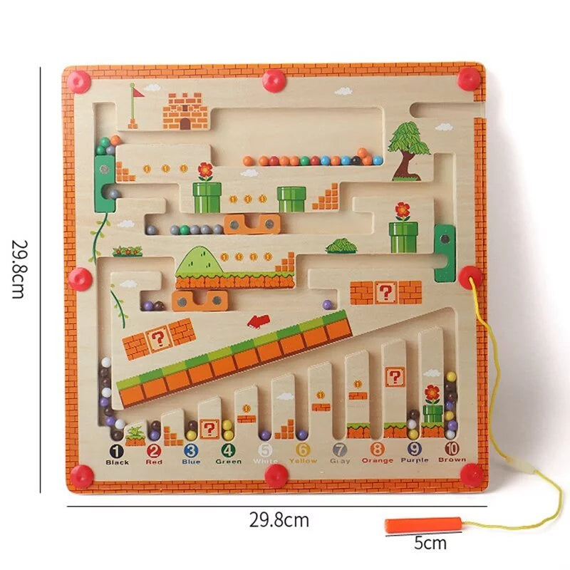 MarioMaze™ Color Counting Educational Montessori Board