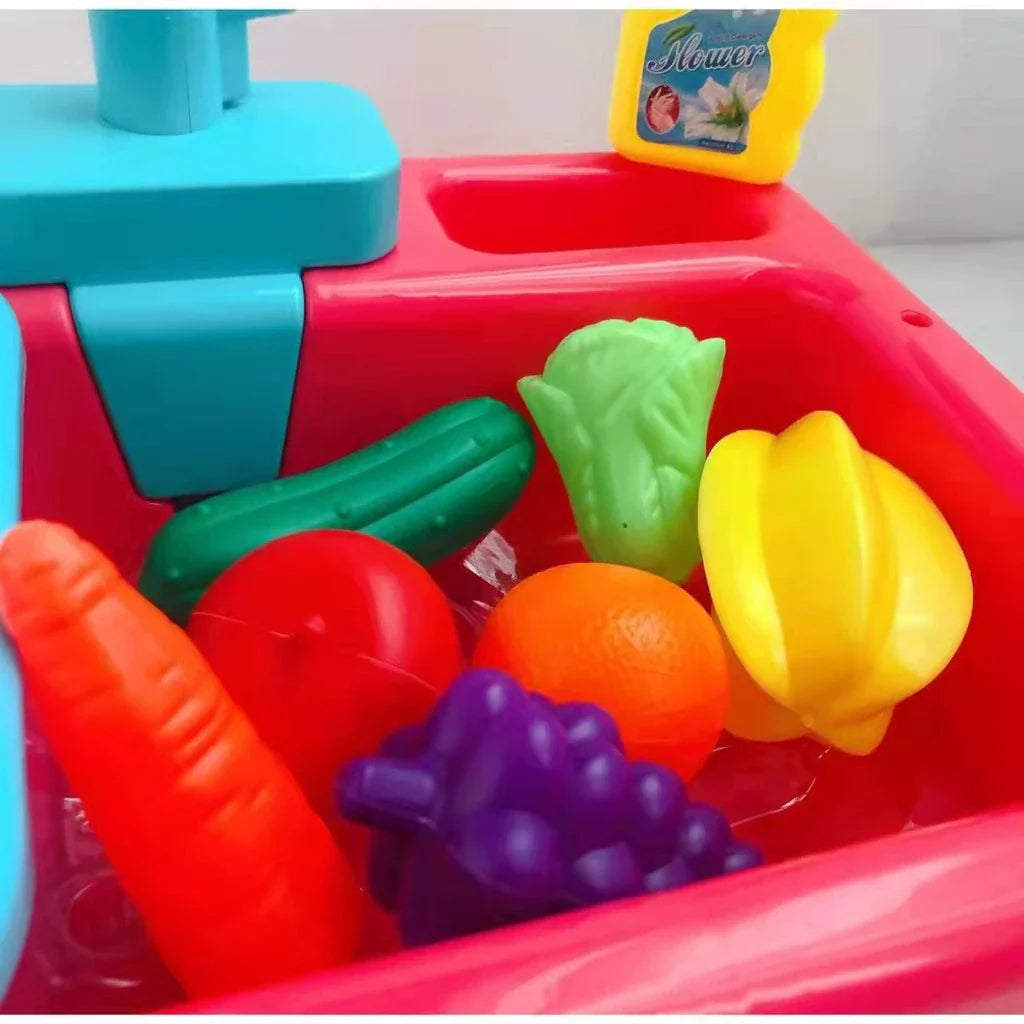 KiddieClean™ Electric Kitchen Sink Play Set