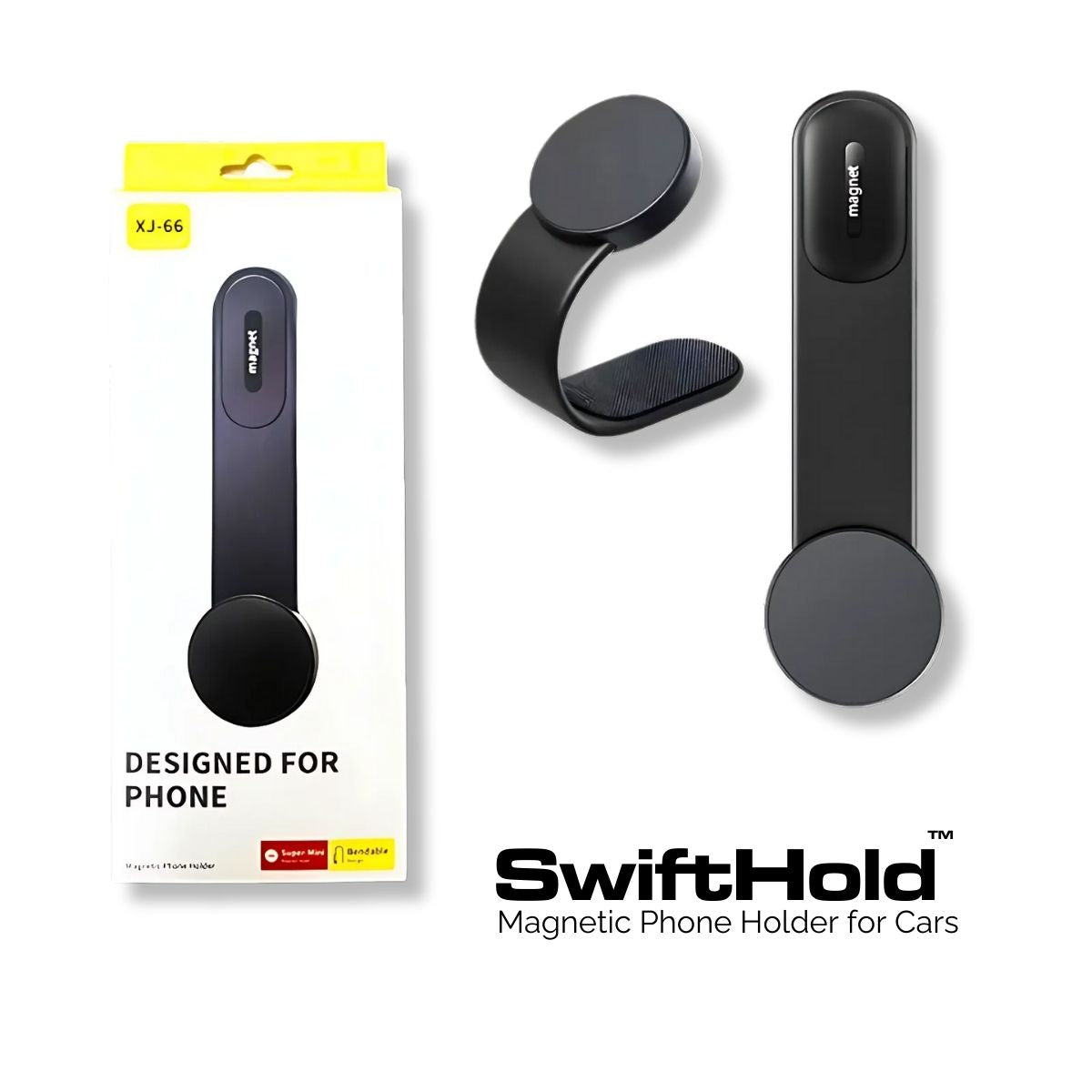 SwiftHold™ Magnetic Phone Holder for Cars