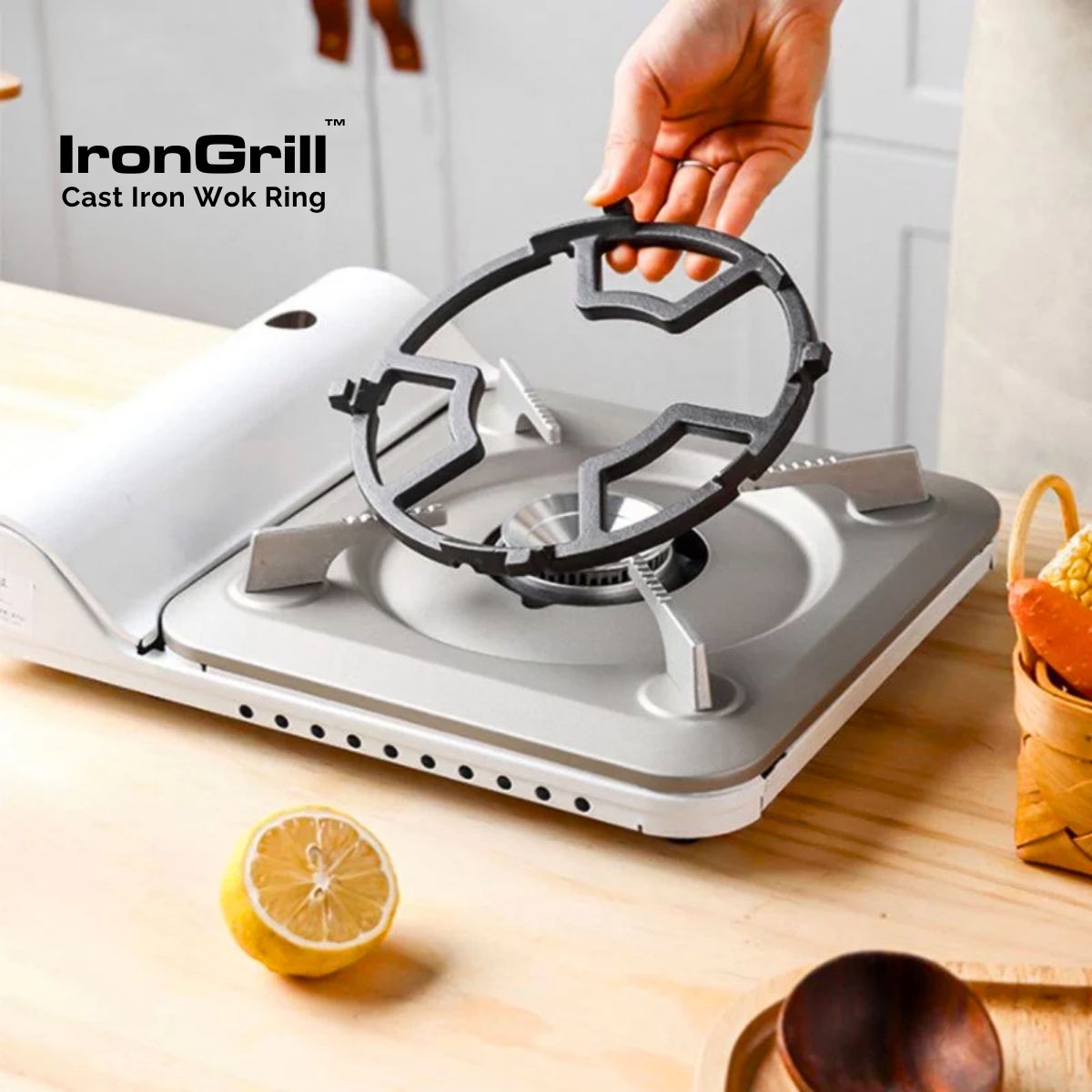 IronGrill™ Cast Iron Wok Ring