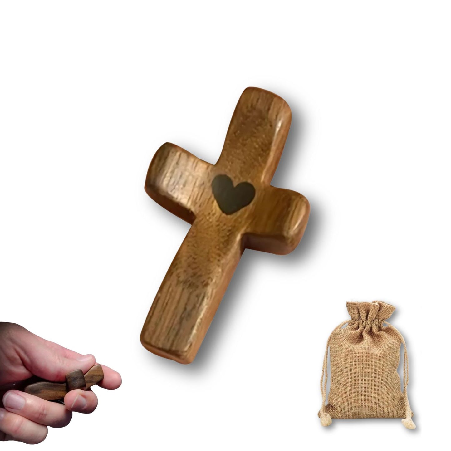 FaithTouch™ Wooden Cross Fidget