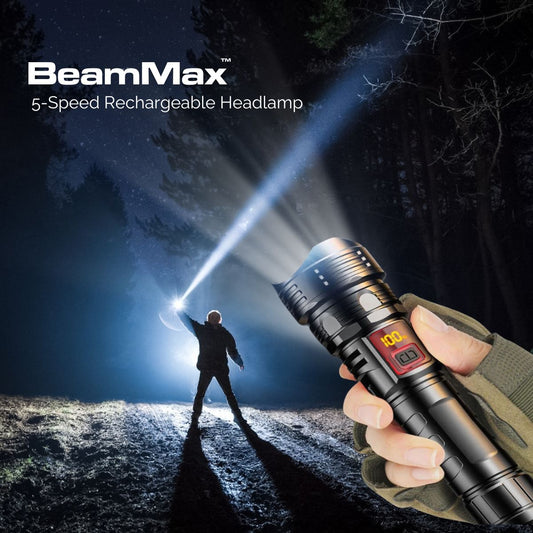 BeamMax™ 5-Speed Rechargeable Headlamp