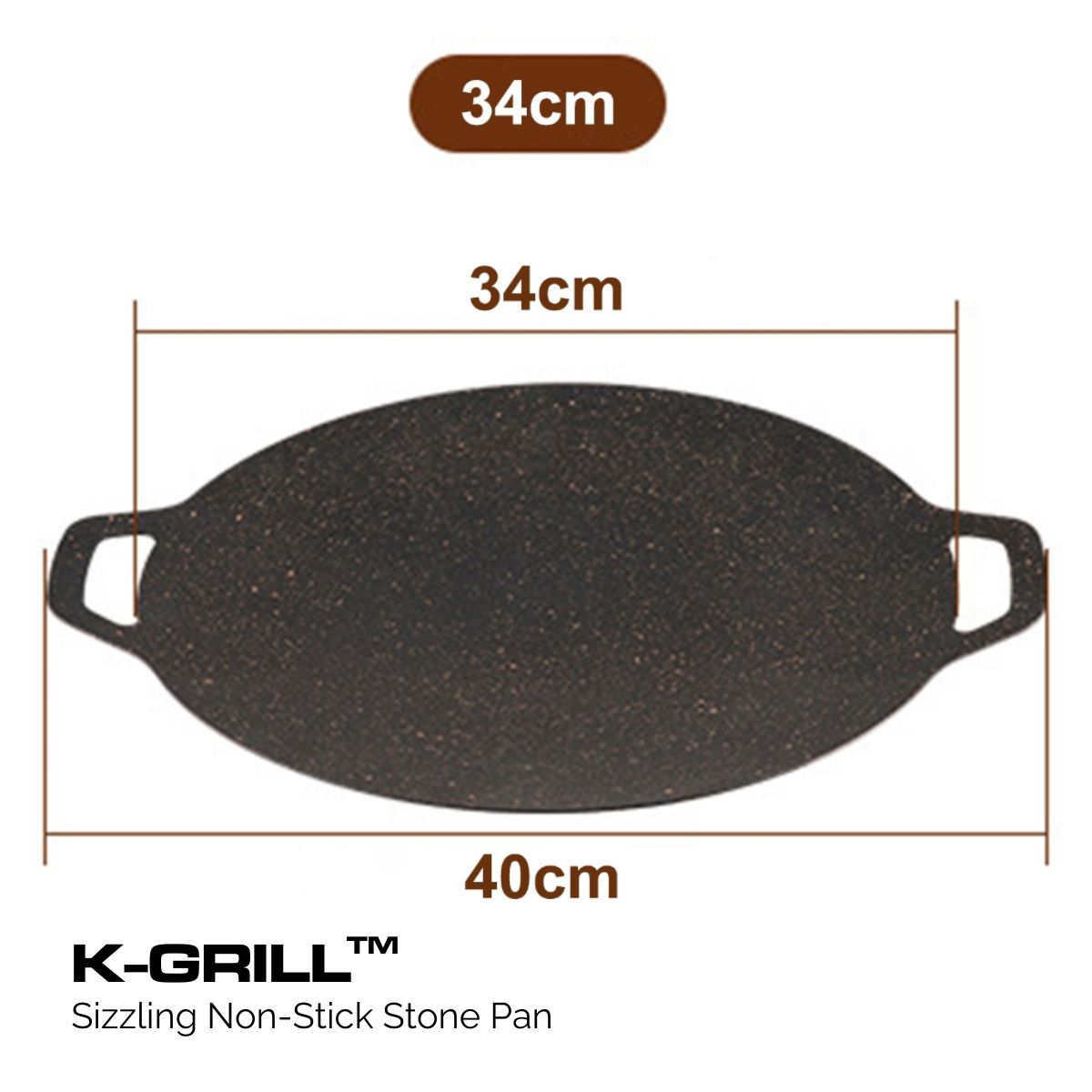 K-Grill™ Sizzling Non-Stick Stone Pan