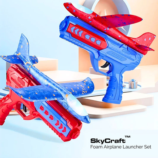 SkyCraft™ Foam Airplane Launcher Set