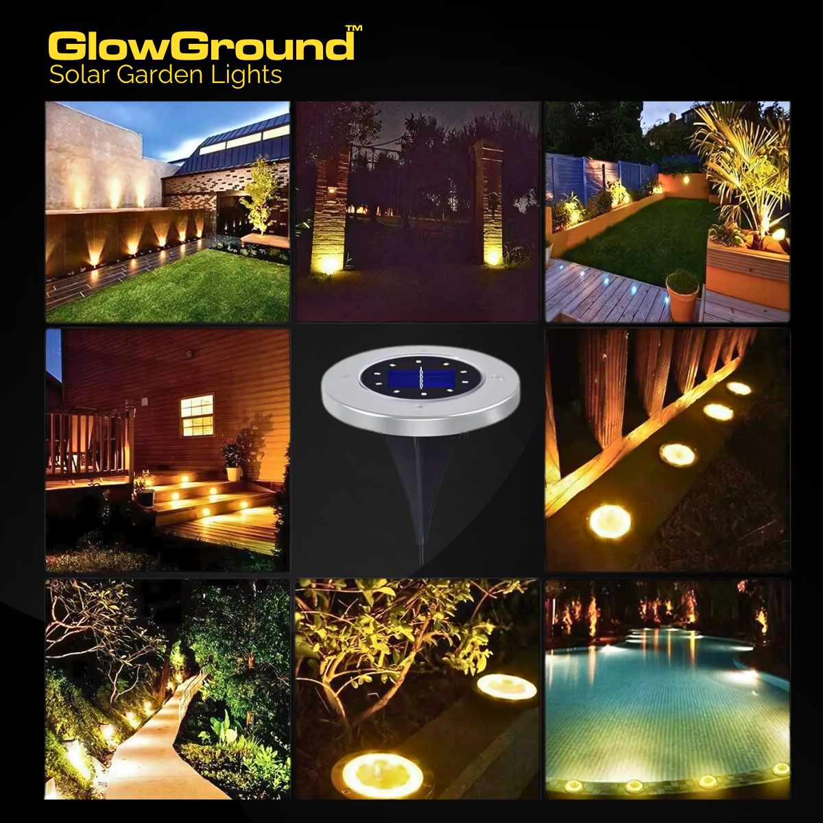 GlowGround™ Solar Garden Lights