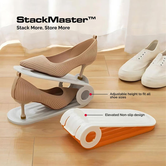 StackMaster™ Adjustable Shoe Rack (2pcs)