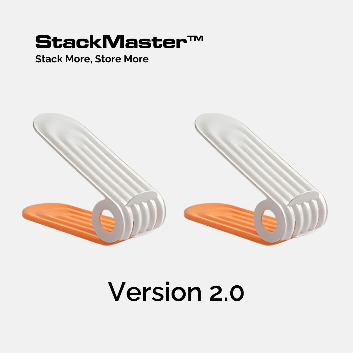 StackMaster™ Adjustable Shoe Rack (2pcs)