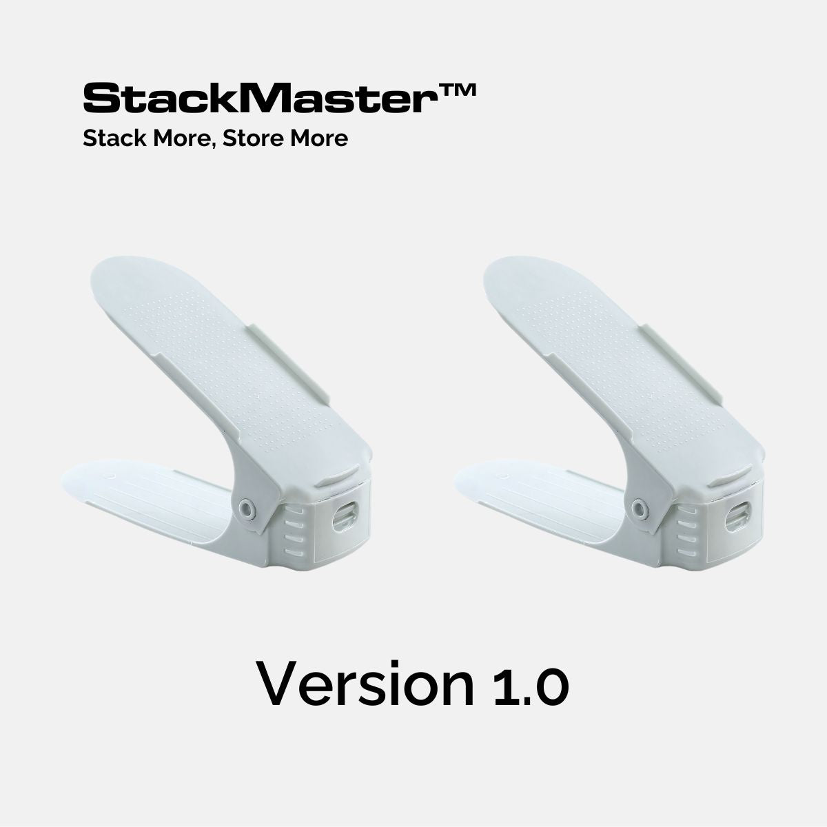 StackMaster™ Adjustable Shoe Rack (2pcs)