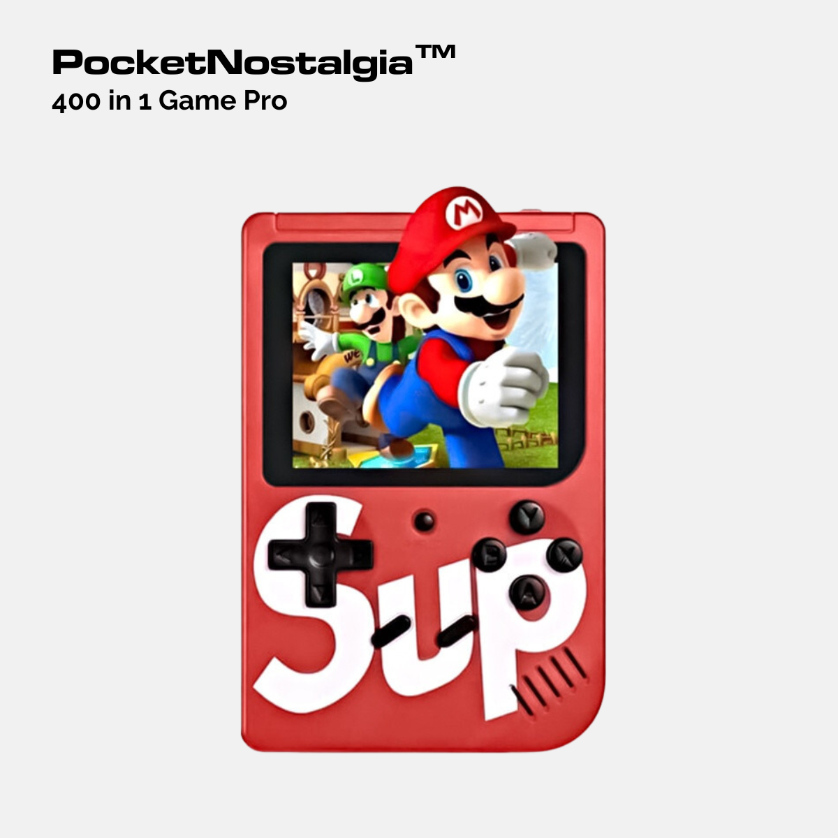 PocketNostalgia™ 400 in 1 Game Pro