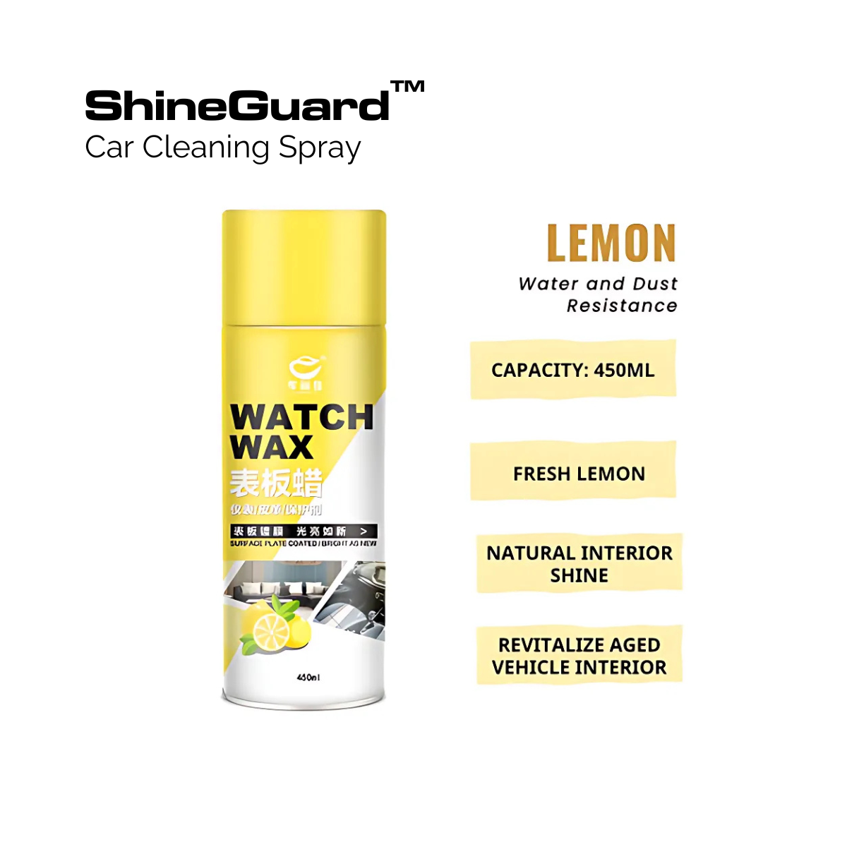 ShineGuard™ Car Cleaning Spray