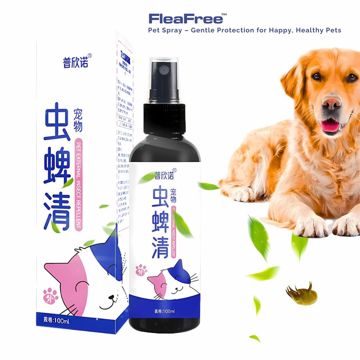 FleaFree™ Pet Spray – Gentle Protection for Happy, Healthy Pets