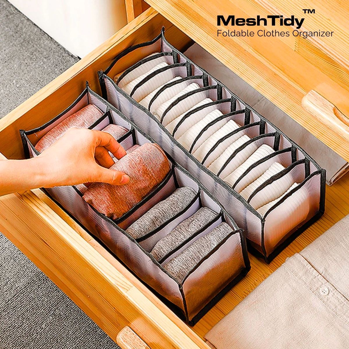 MeshTidy™ Foldable Clothes Organizer