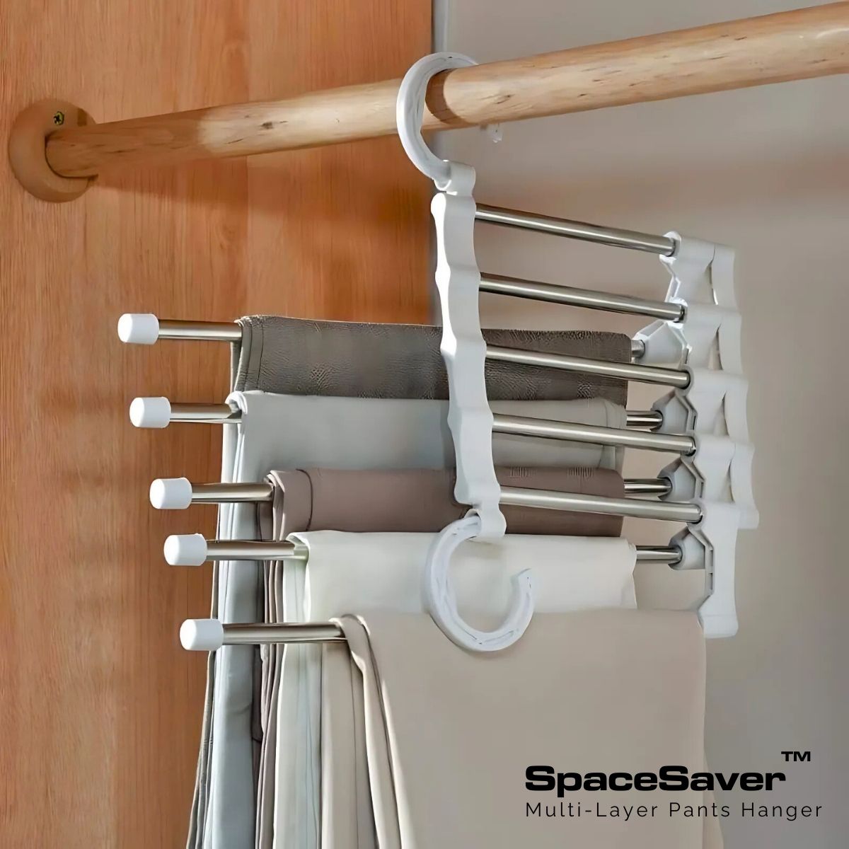 SpaceSaver™ Multi-Layer Pants Hanger