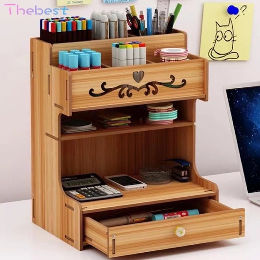 Ministax™ Wooden Desk Organizer