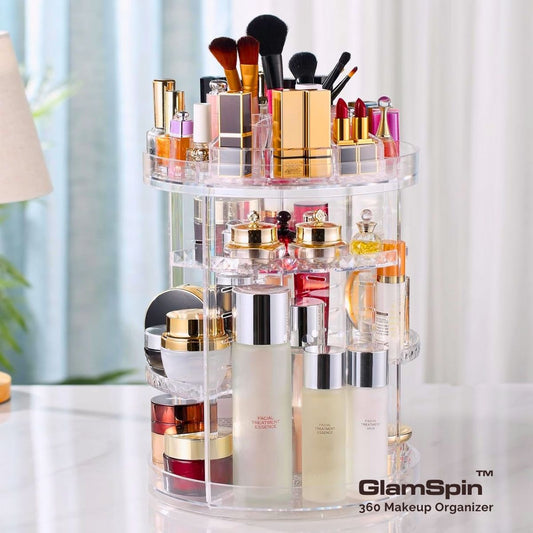 GlamSpin™ 360 Makeup Organizer