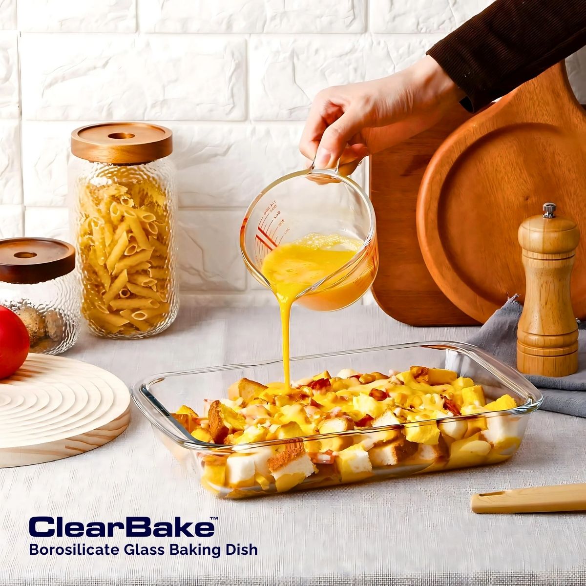 ClearBake™ Borosilicate Glass Baking Dish