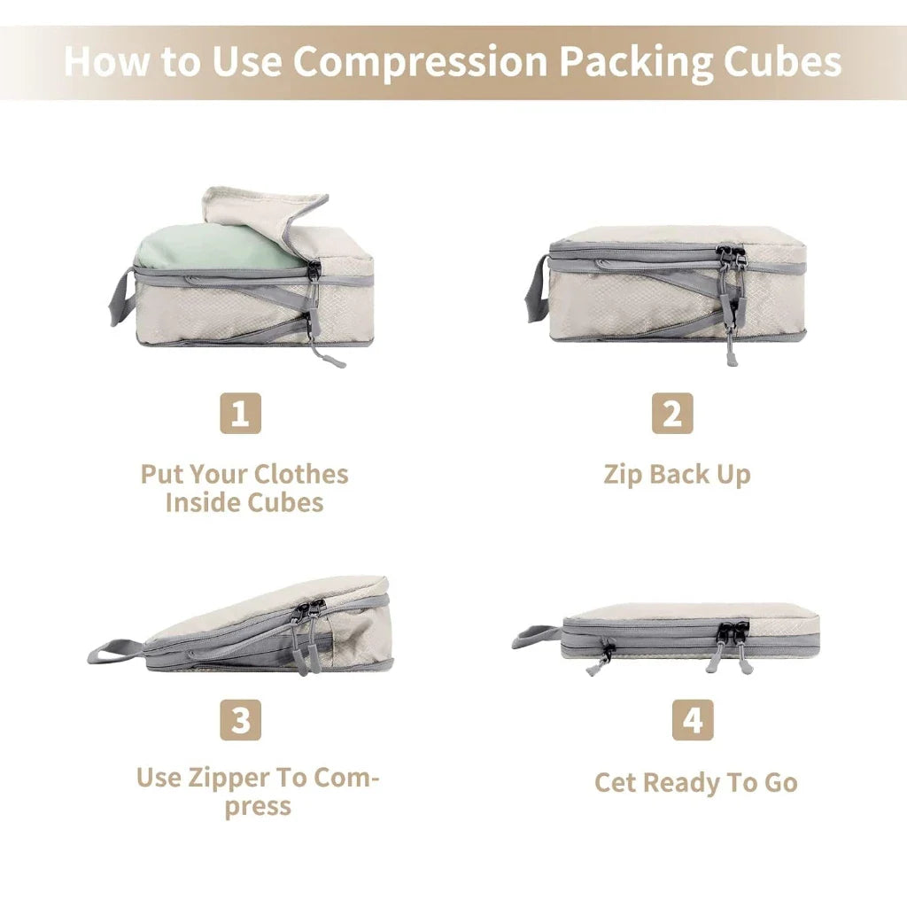 PackLight™ Travel Compression Bags