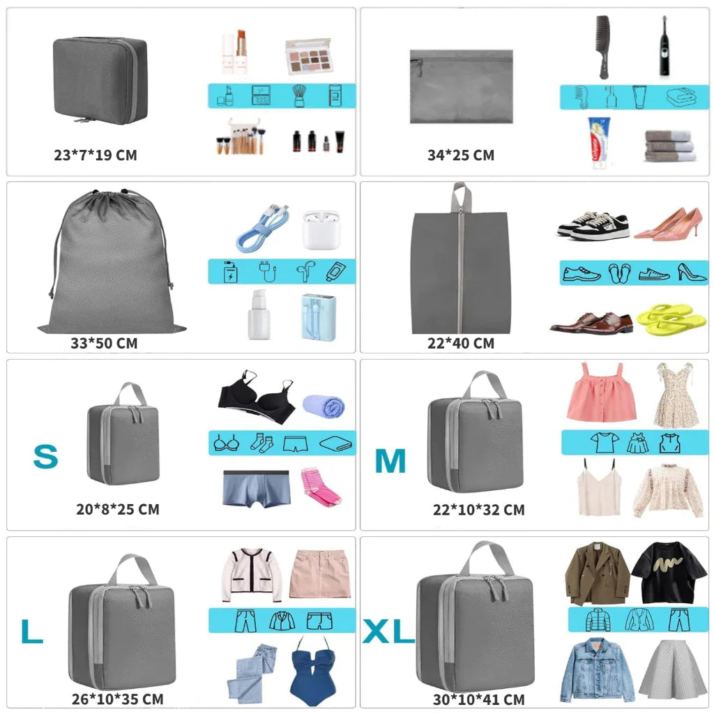 PackLight™ Travel Compression Bags