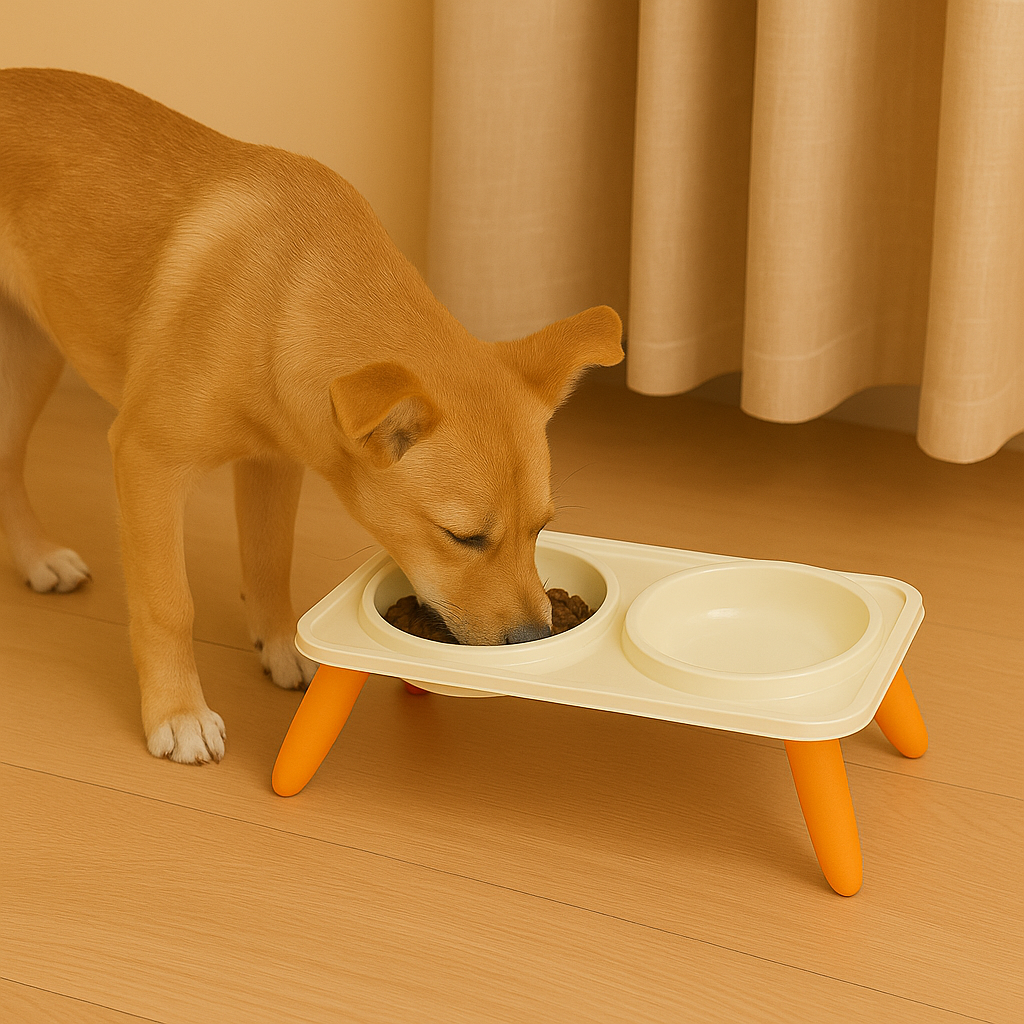PetPlatter™ Dual Bowl Pet Feeder