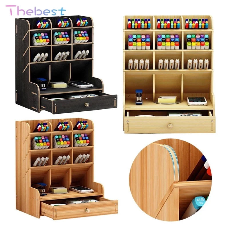 Ministax™ Wooden Desk Organizer