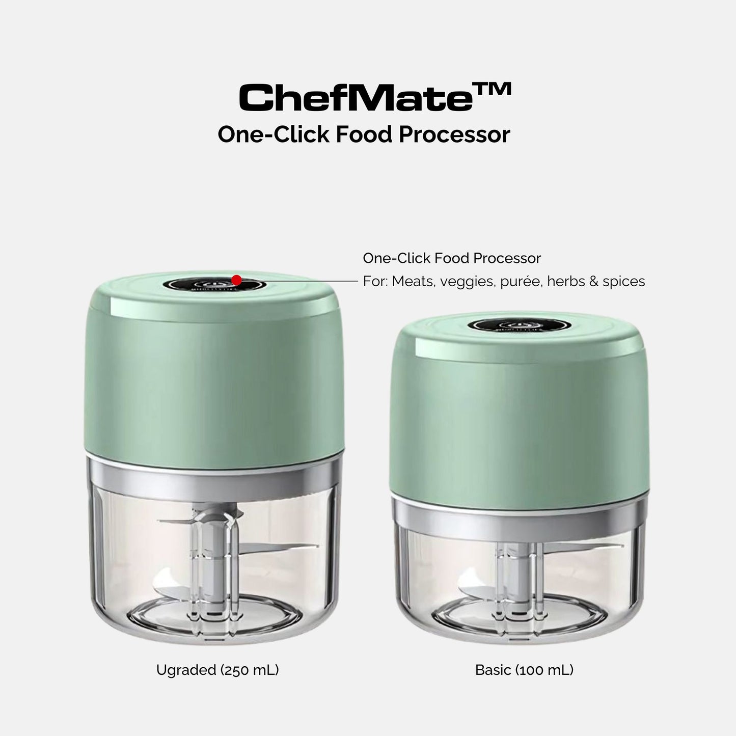ChefMate™ One-Click Food Processor DUPE