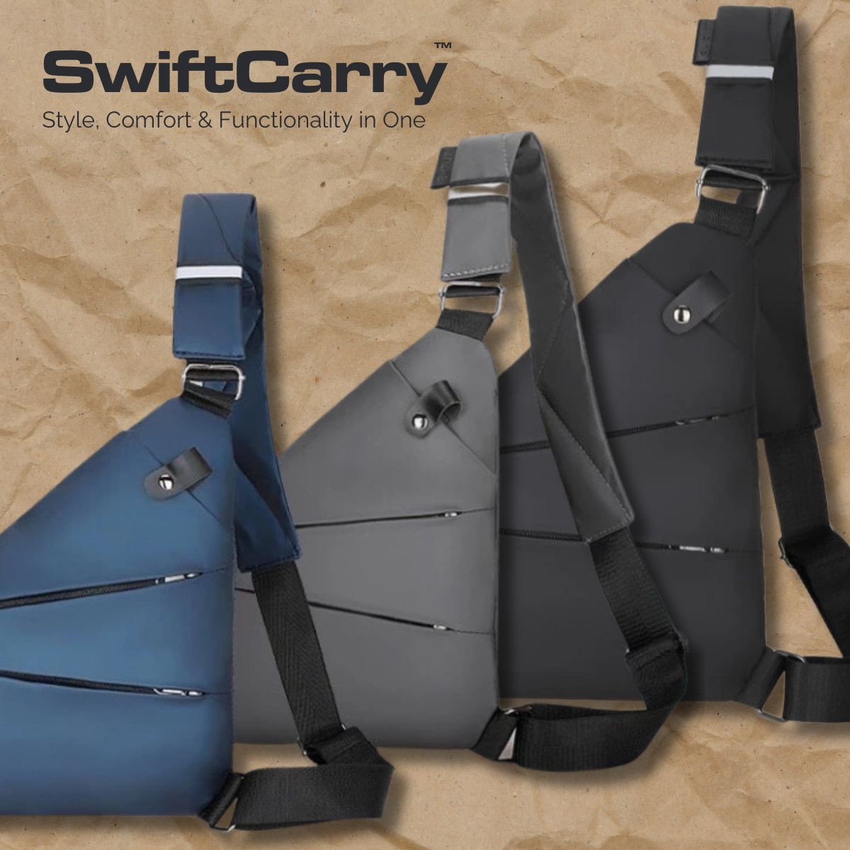 SwiftCarry™ Crossbody Bag – Style