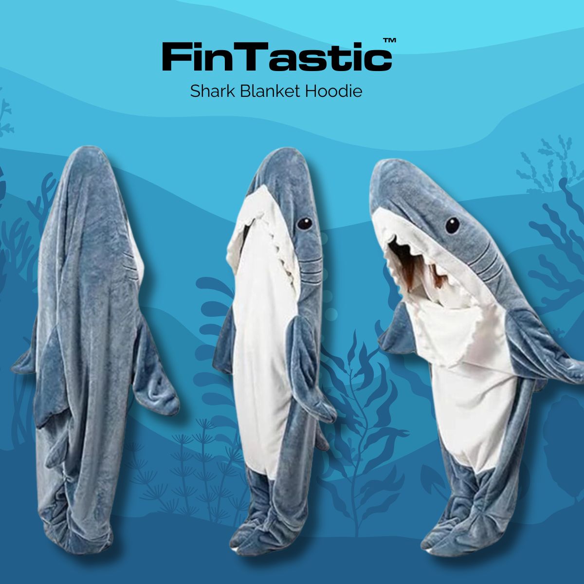 FinTastic™ Shark Blanket Hoodie