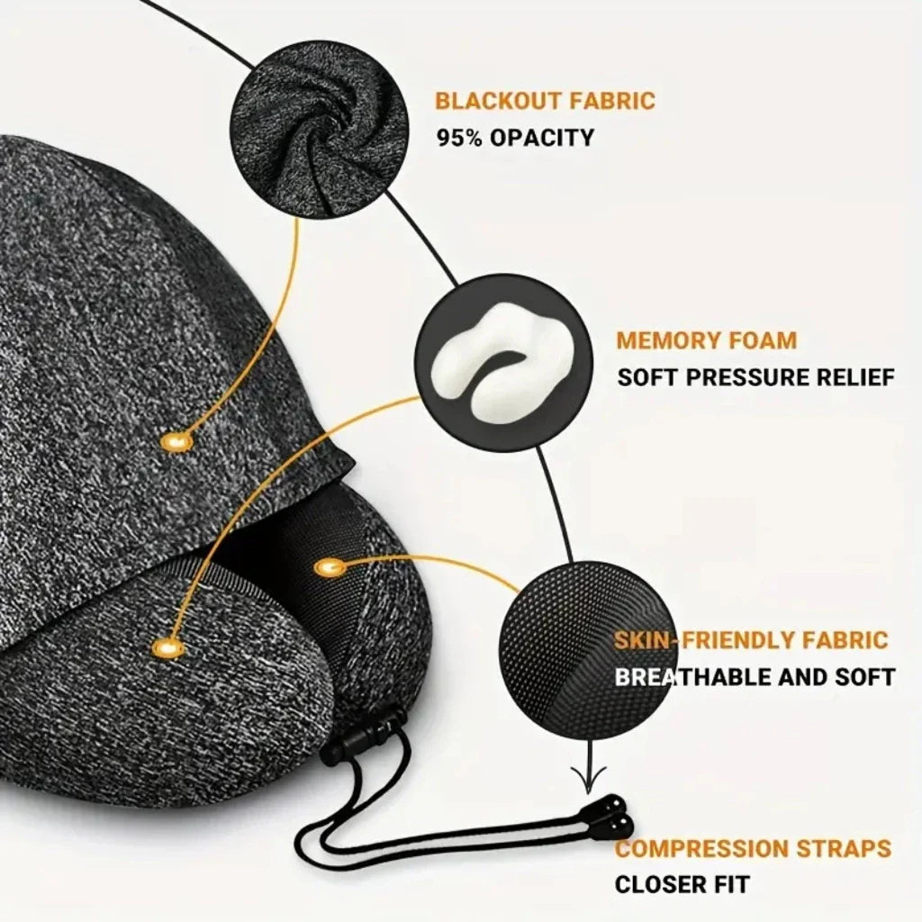 Snoozie™ Hooded Travel Pillow