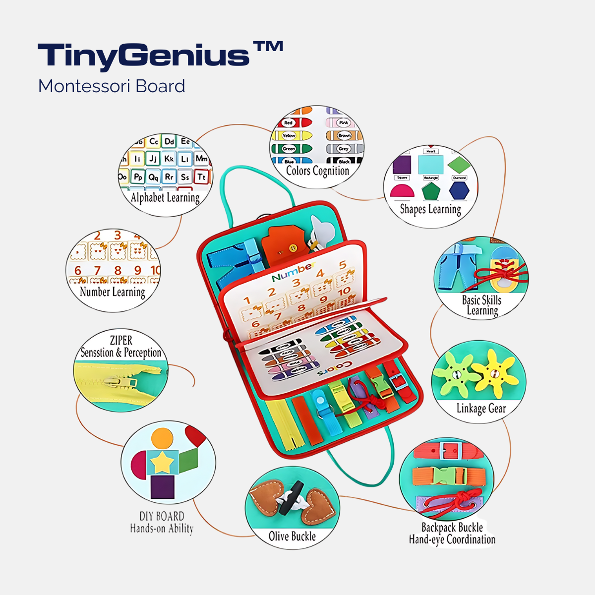 TinyGenius™ Montessori Board