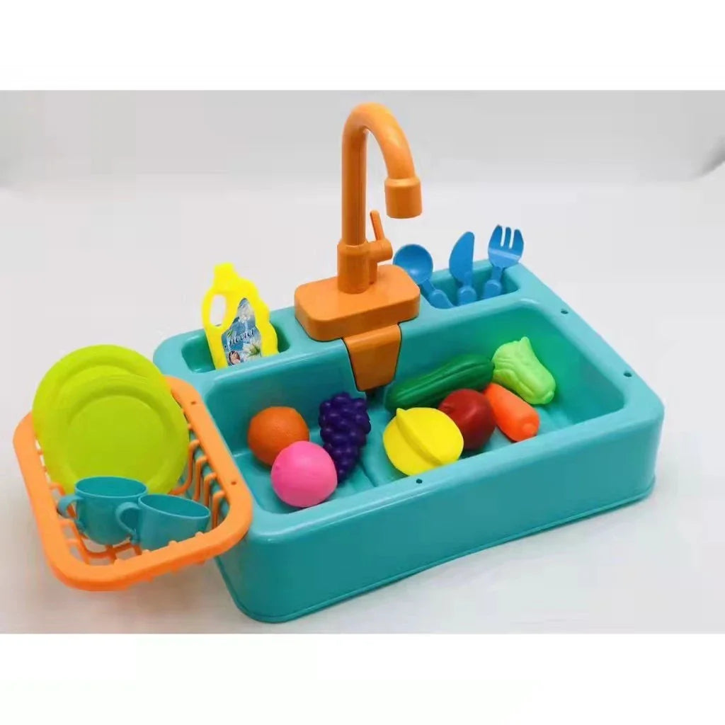 KiddieClean™ Electric Kitchen Sink Play Set