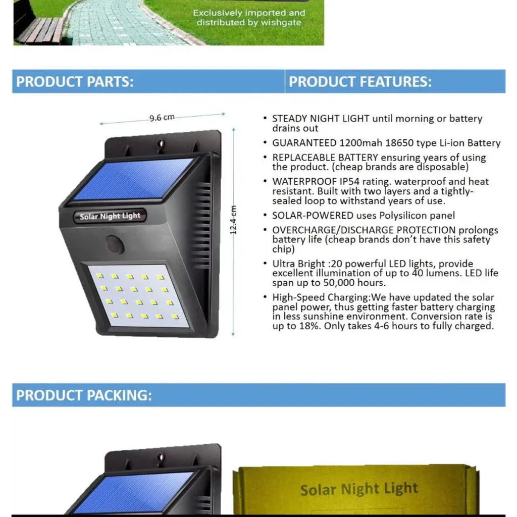 SolarShield™ Motion Light