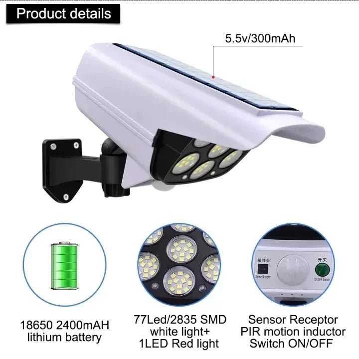 GuardLite™ Solar Security Simulation Lamp