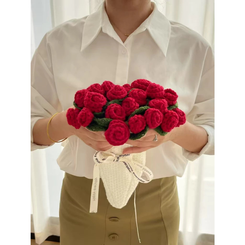BlossomWrap™ Crochet Flower Bouquet Blanket