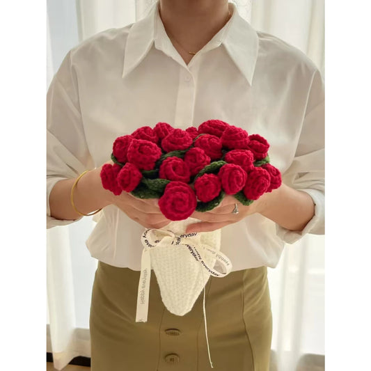 BlossomWrap™ Crochet Flower Bouquet Blanket