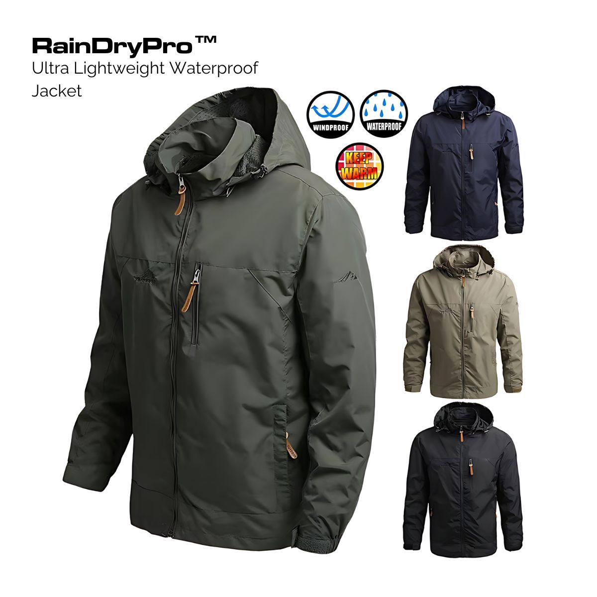 RainDryPro™ Ultra Lightweight Waterproof Jacket