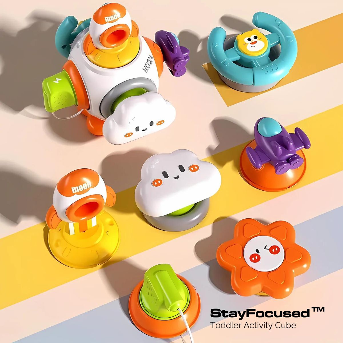 StayFocused™ Toddler Activity Cube