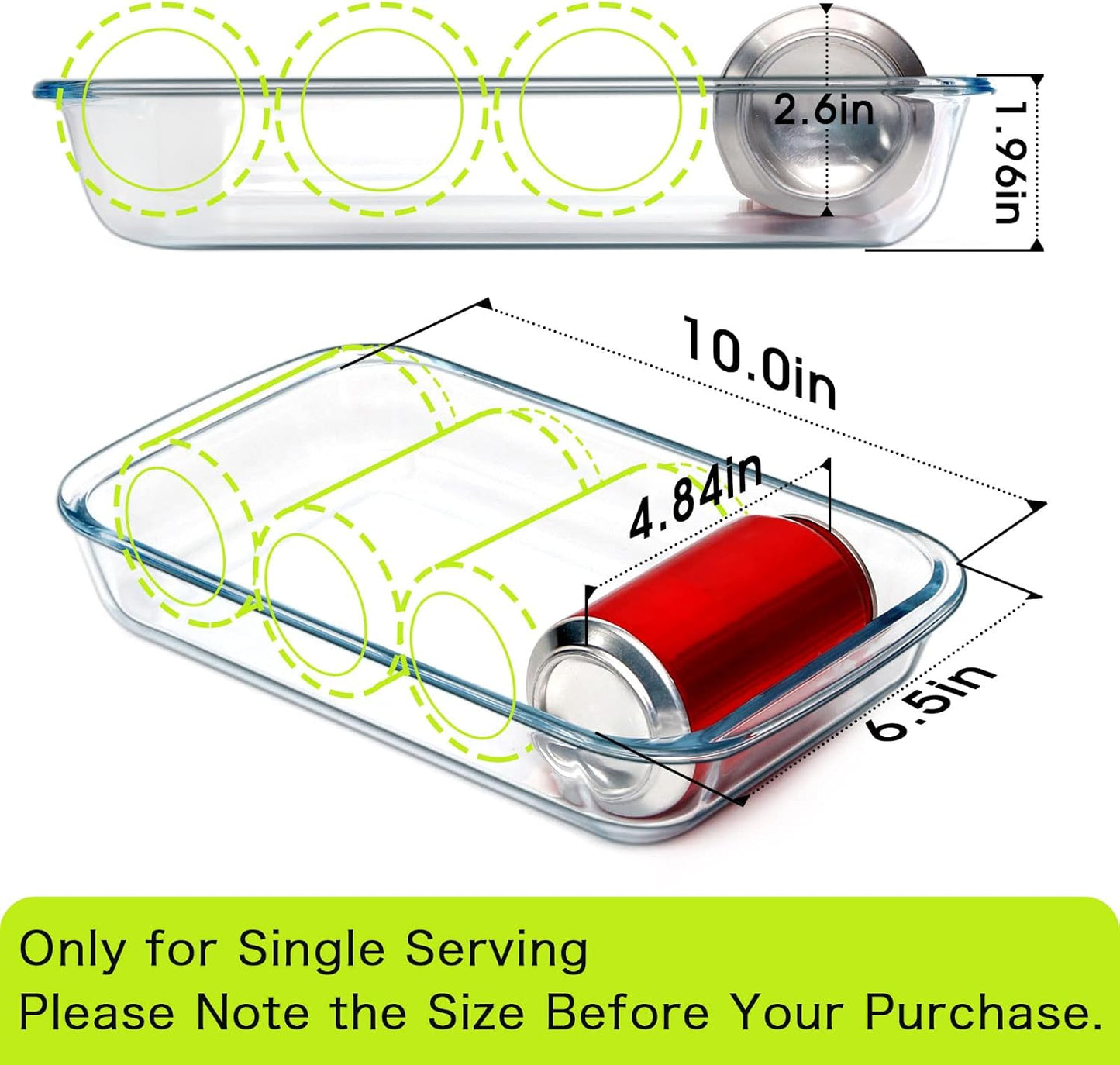 ClearBake™ Borosilicate Glass Baking Dish