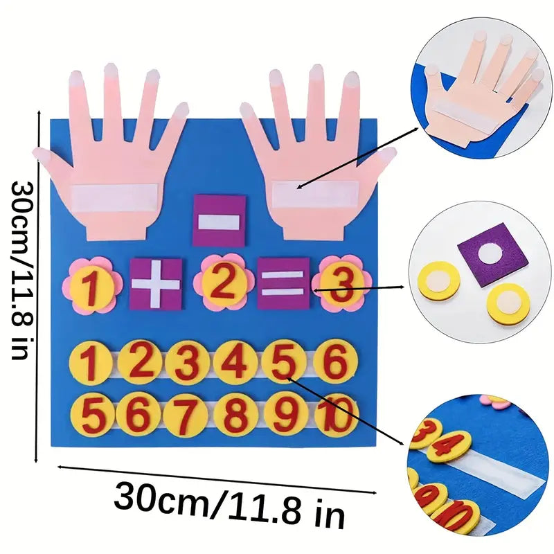 CleverCount™ Finger Counting Felt Board