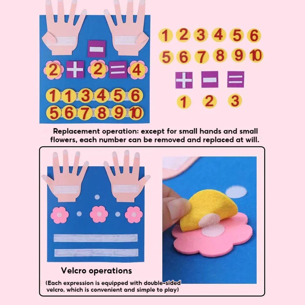 CleverCount™ Finger Counting Felt Board