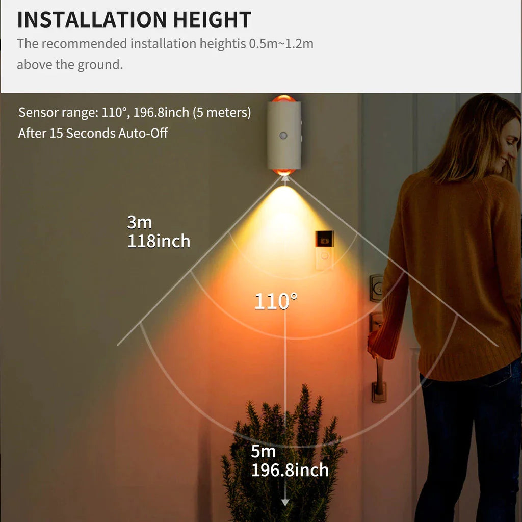 GlowInMotion™ Motion Sensor Wall Light