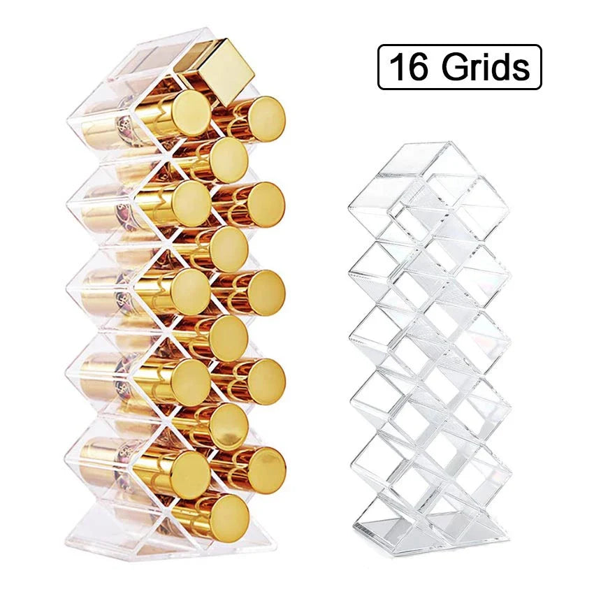 LipOrg™ 16 Slot Acrylic Lipstick Organizer