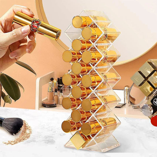 LipOrg™ 16 Slot Acrylic Lipstick Organizer