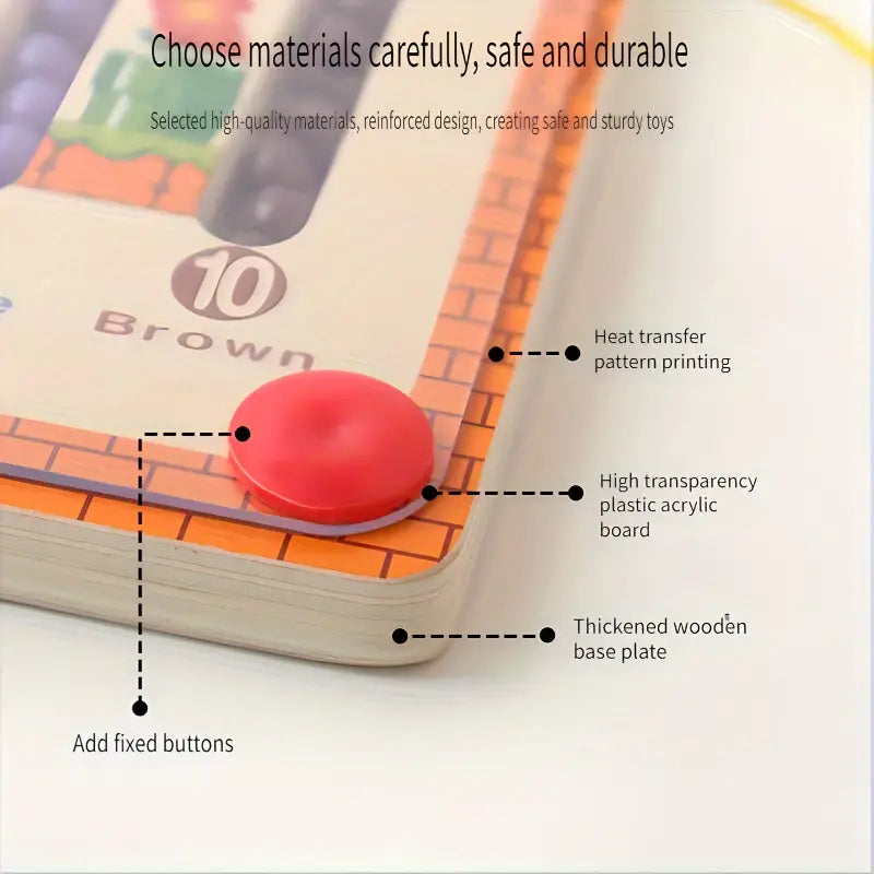 MarioMaze™ Color Counting Educational Montessori Board