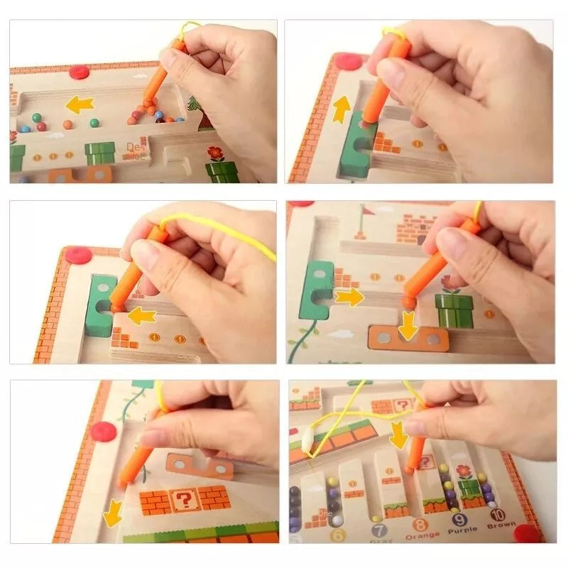 MarioMaze™ Color Counting Educational Montessori Board